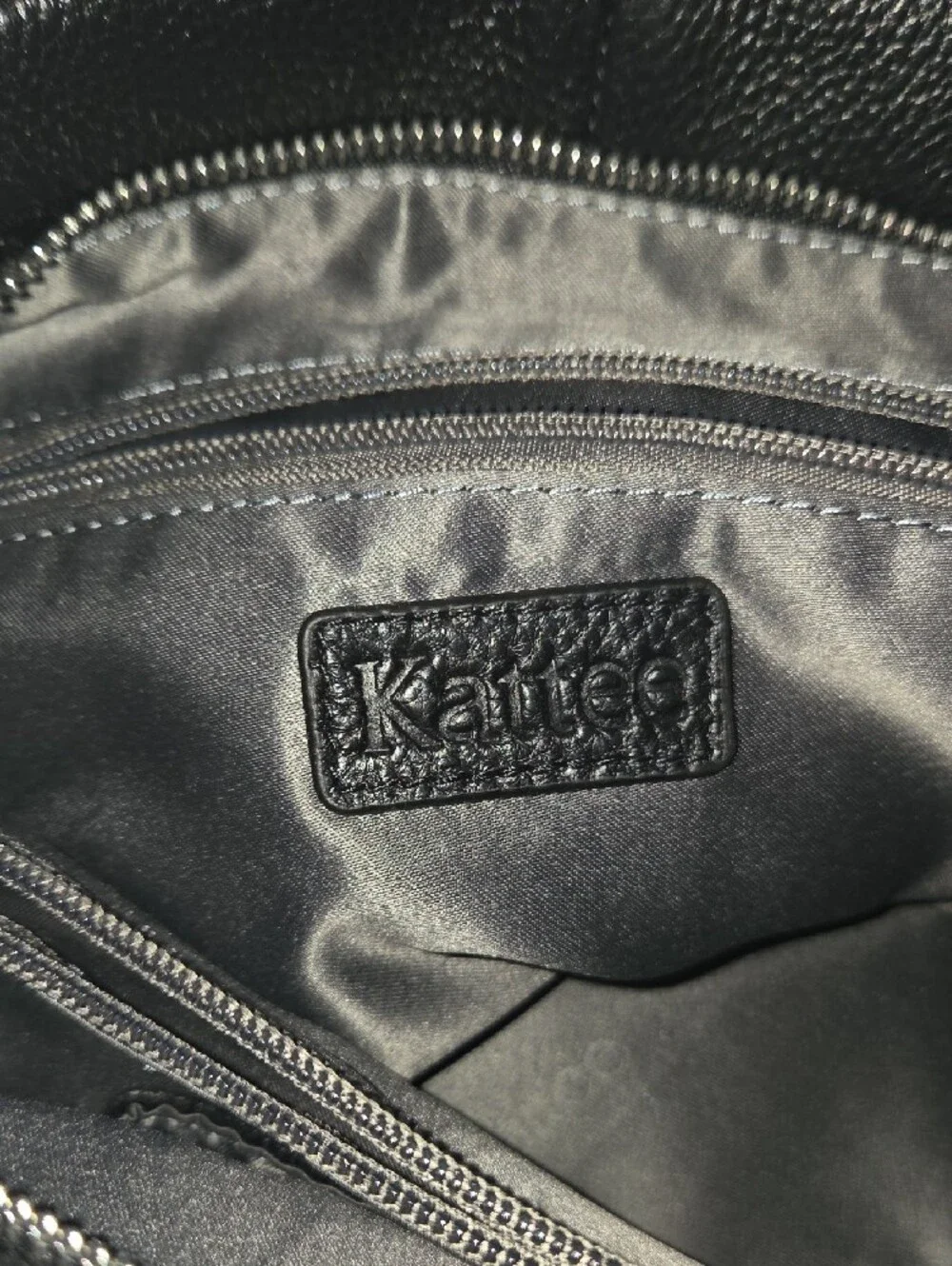 Black Leather Tote Bag - Classic Women's Handbag